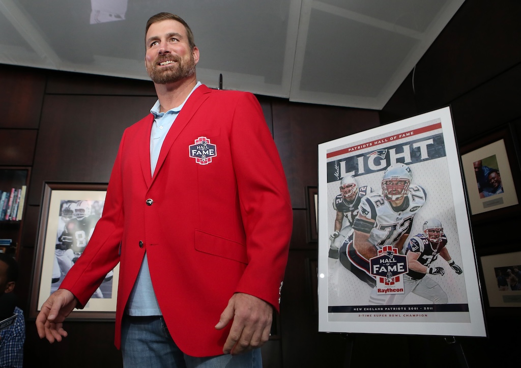 Matt Light at the Patriots Hall of Fame